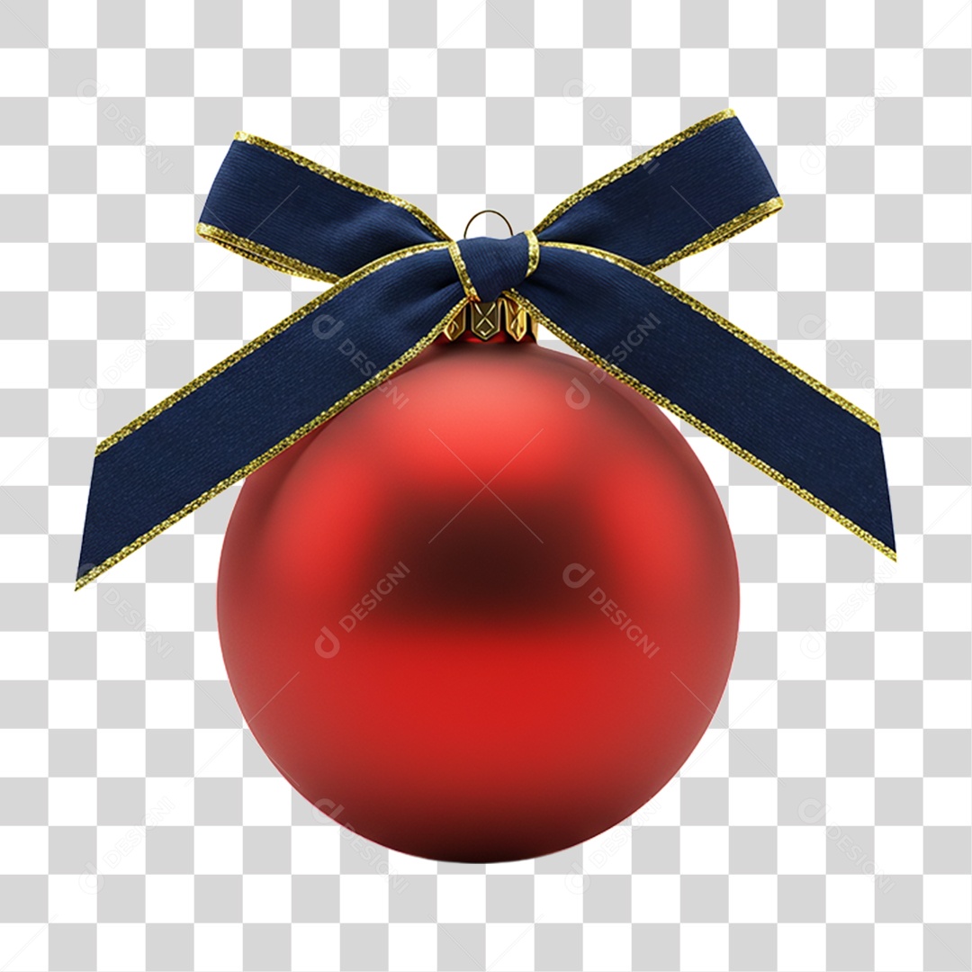 Bola Enfeite para Decoração de Natal PNG Transparente