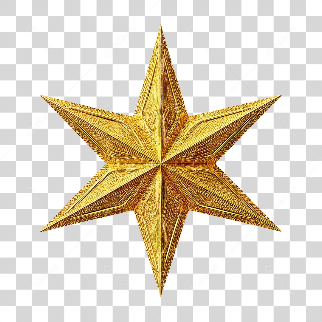 Estrela Enfeite para Decoração de Natal PNG Transparente