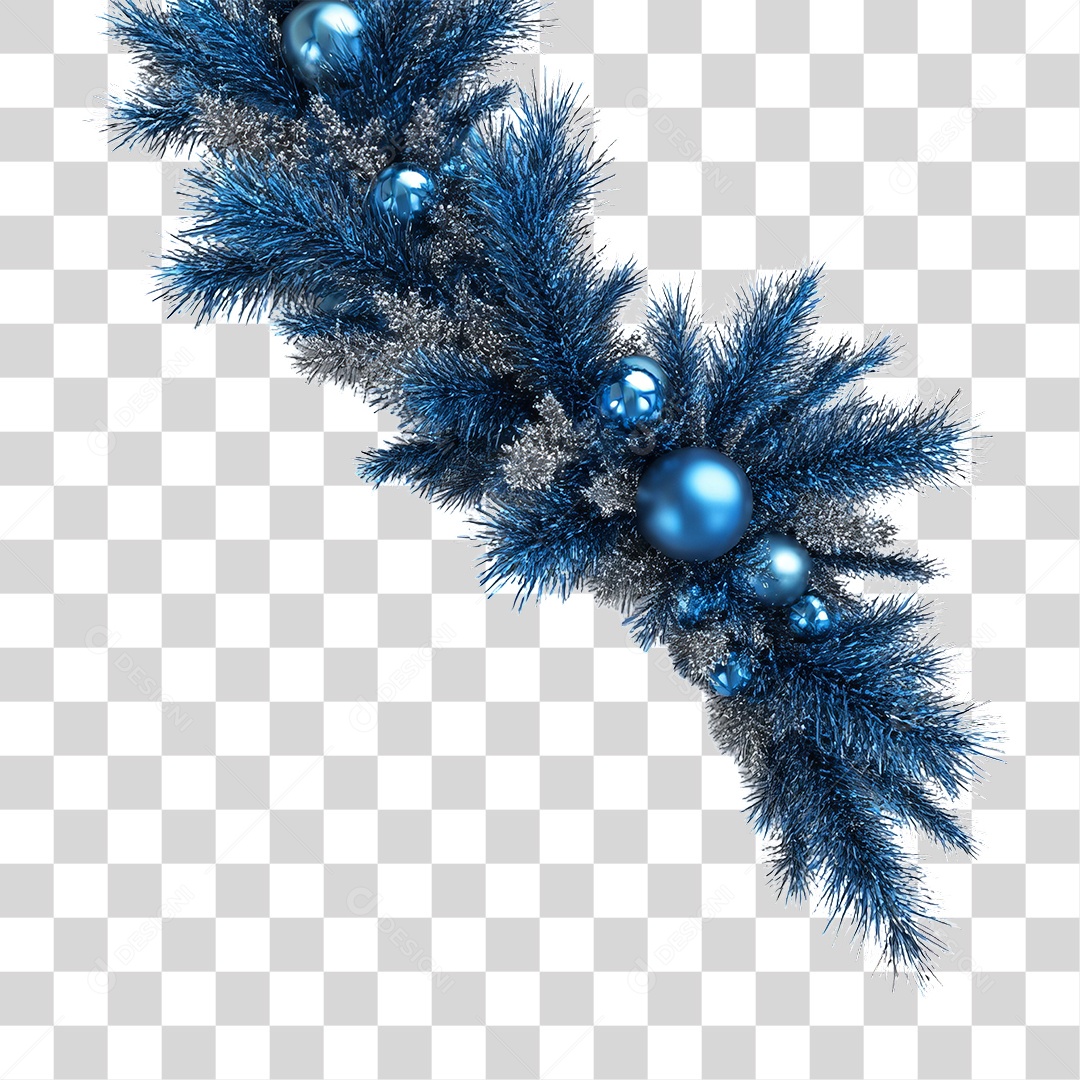 Ramos Decoração de Natal PNG Transparente