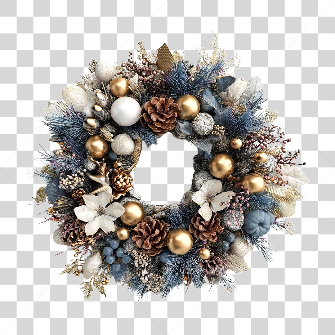 Guirlanda Decoração de Natal PNG Transparente