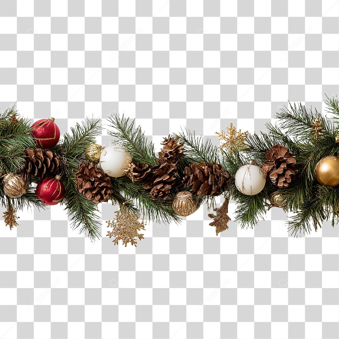 Ramos Decoração de Natal PNG Transparente