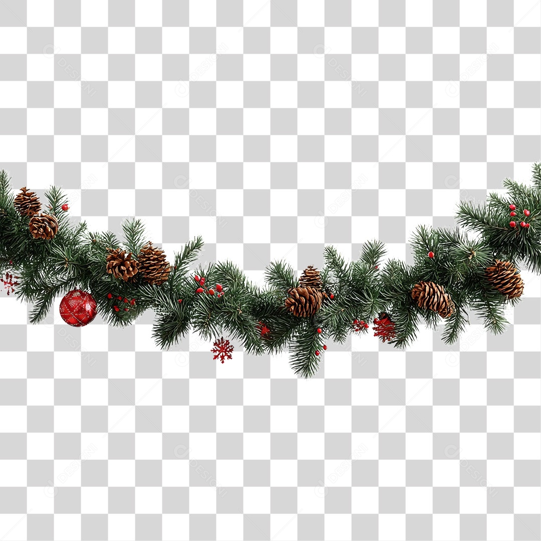 Ramos Decoração de Natal PNG Transparente