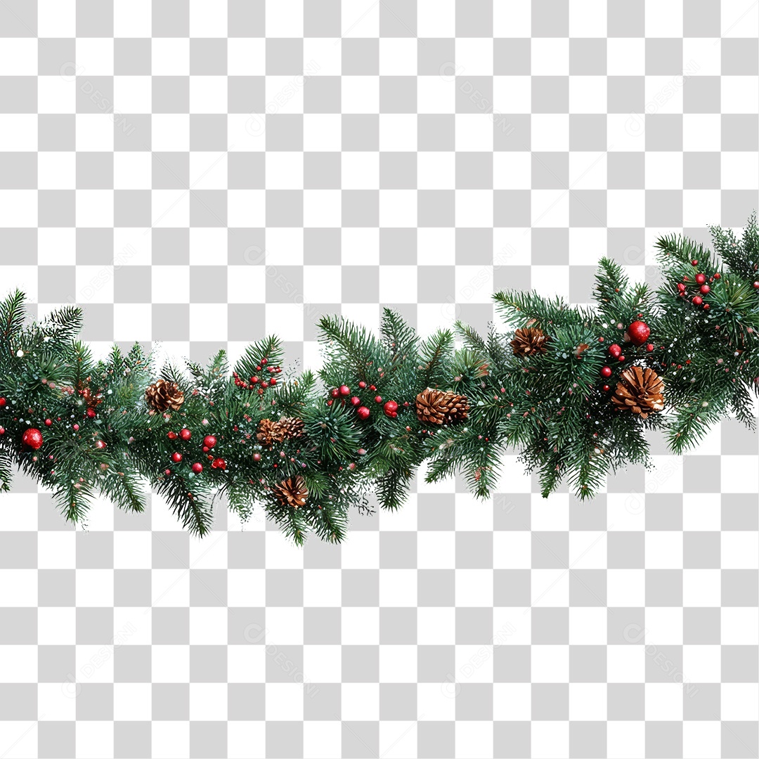 Ramos Decoração de Natal PNG Transparente