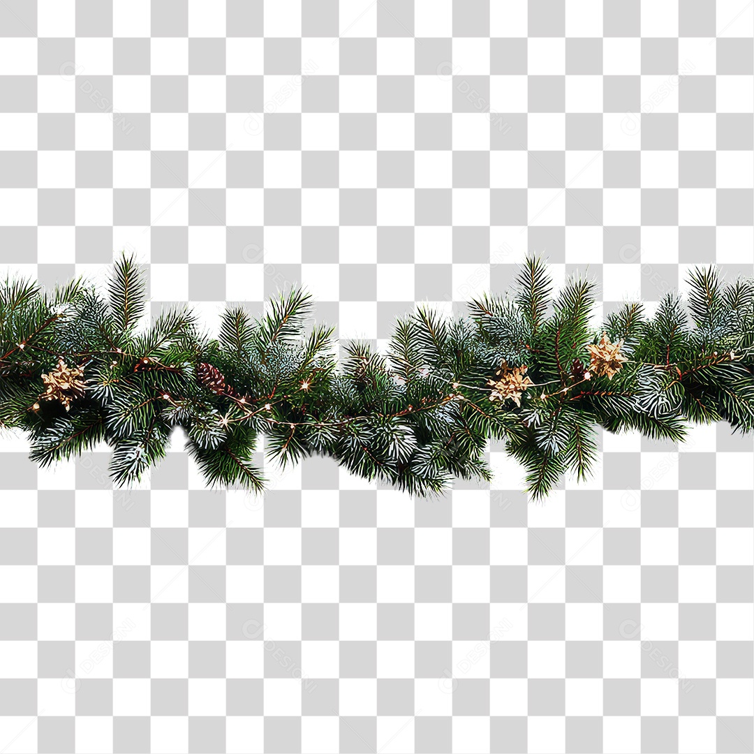 Ramos Decoração de Natal PNG Transparente
