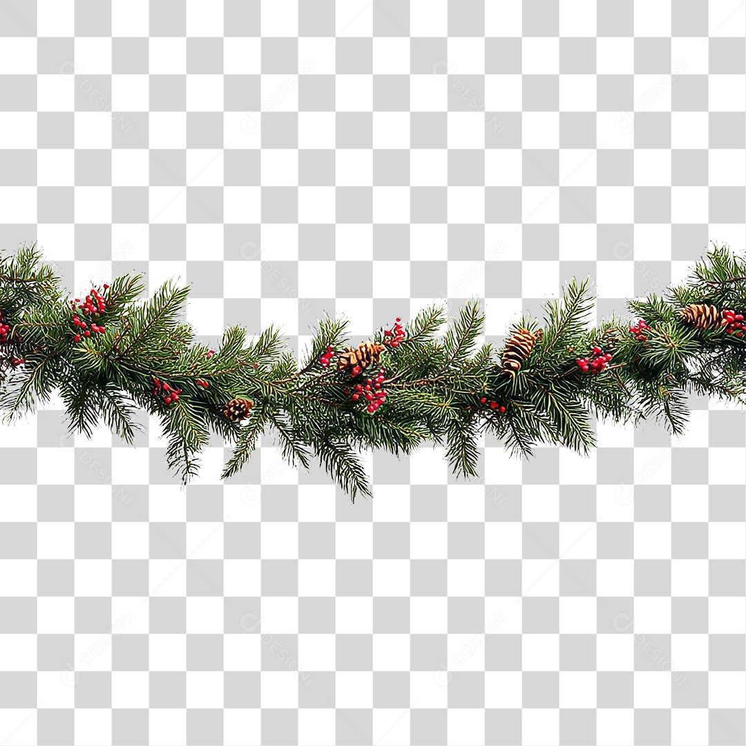 Ramos Decoração de Natal PNG Transparente