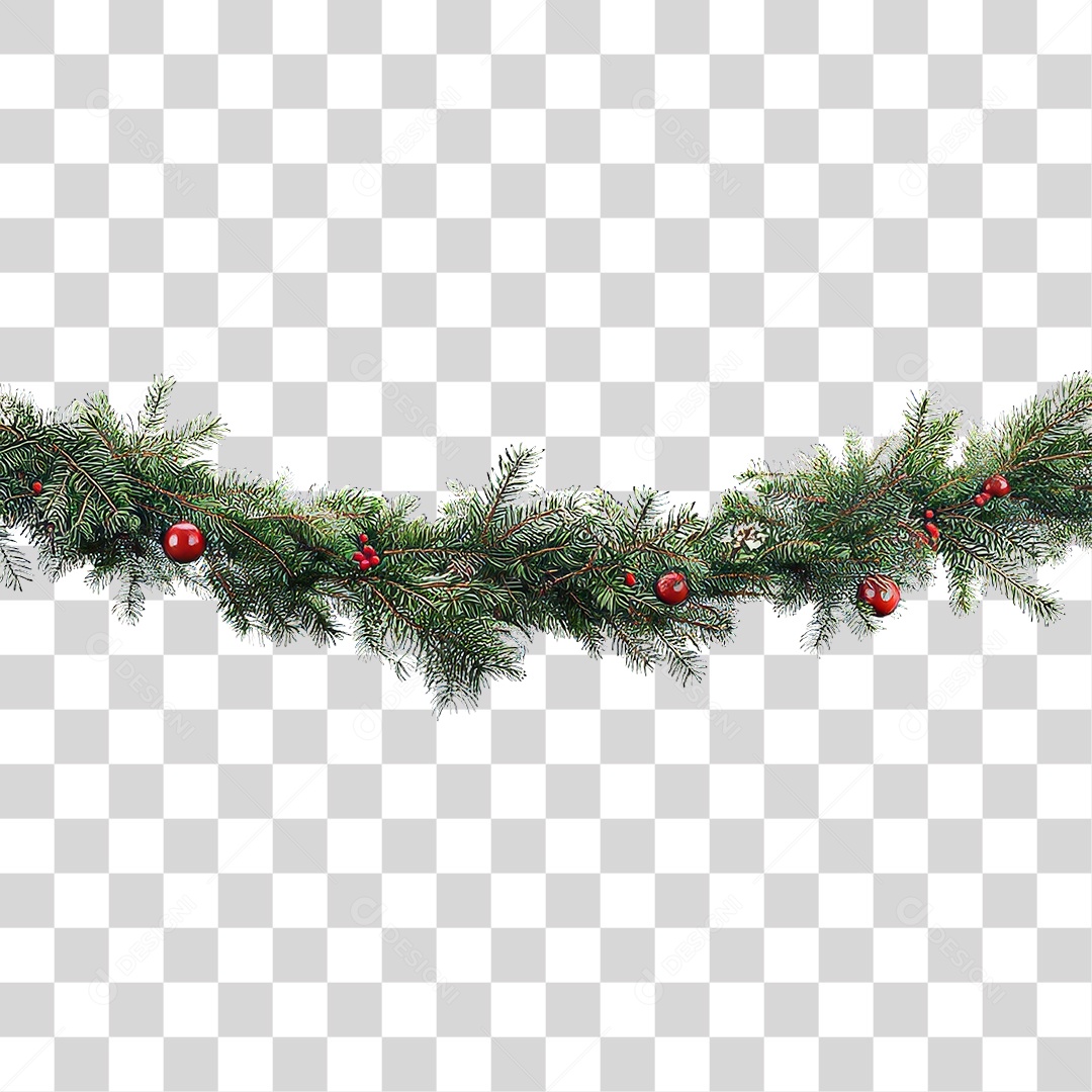 Ramos Decoração de Natal PNG Transparente