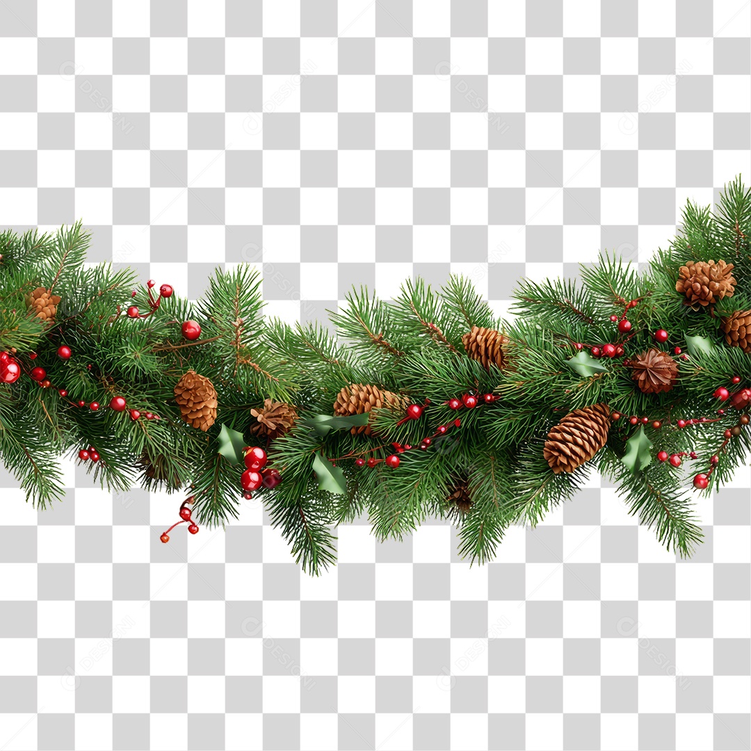 Ramos Decoração de Natal PNG Transparente
