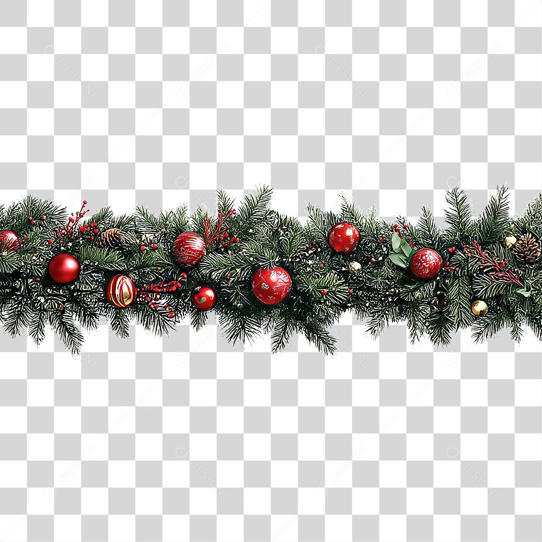 Ramos Decoração de Natal PNG Transparente