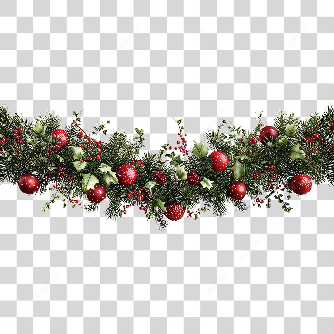 Ramos Decoração de Natal PNG Transparente