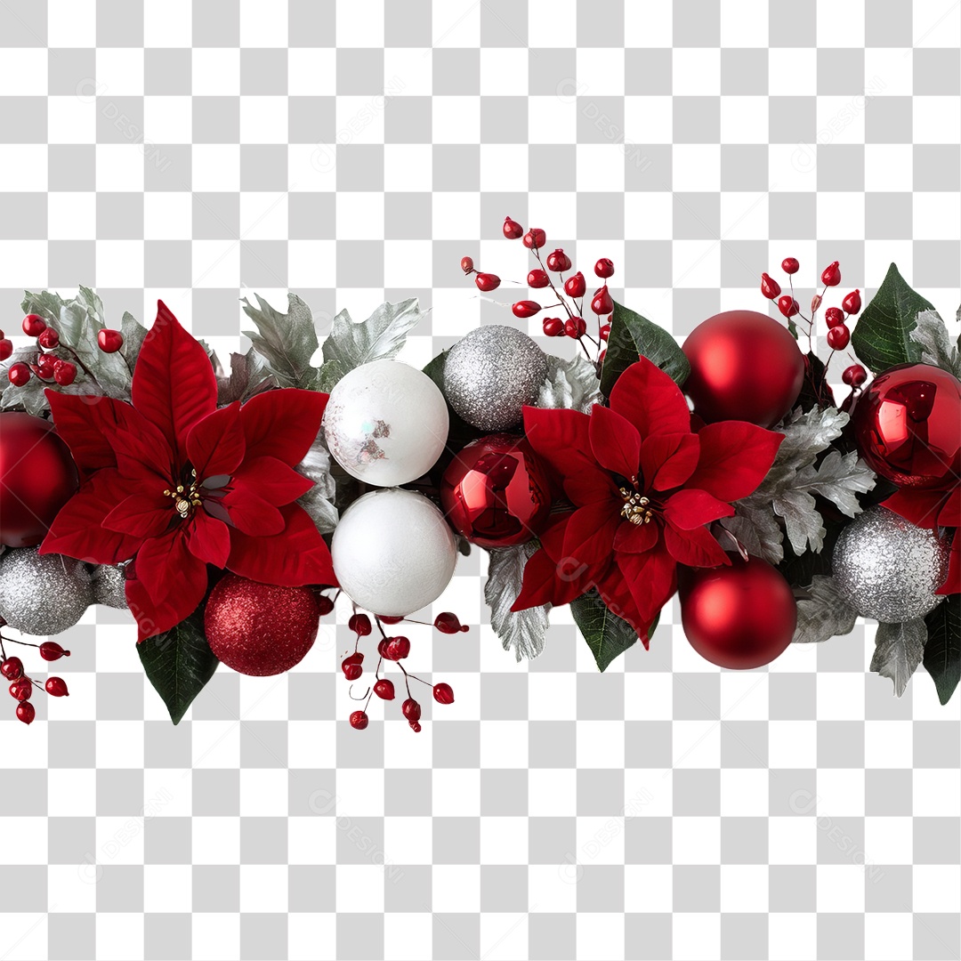 Ramos Decoração de Natal PNG Transparente