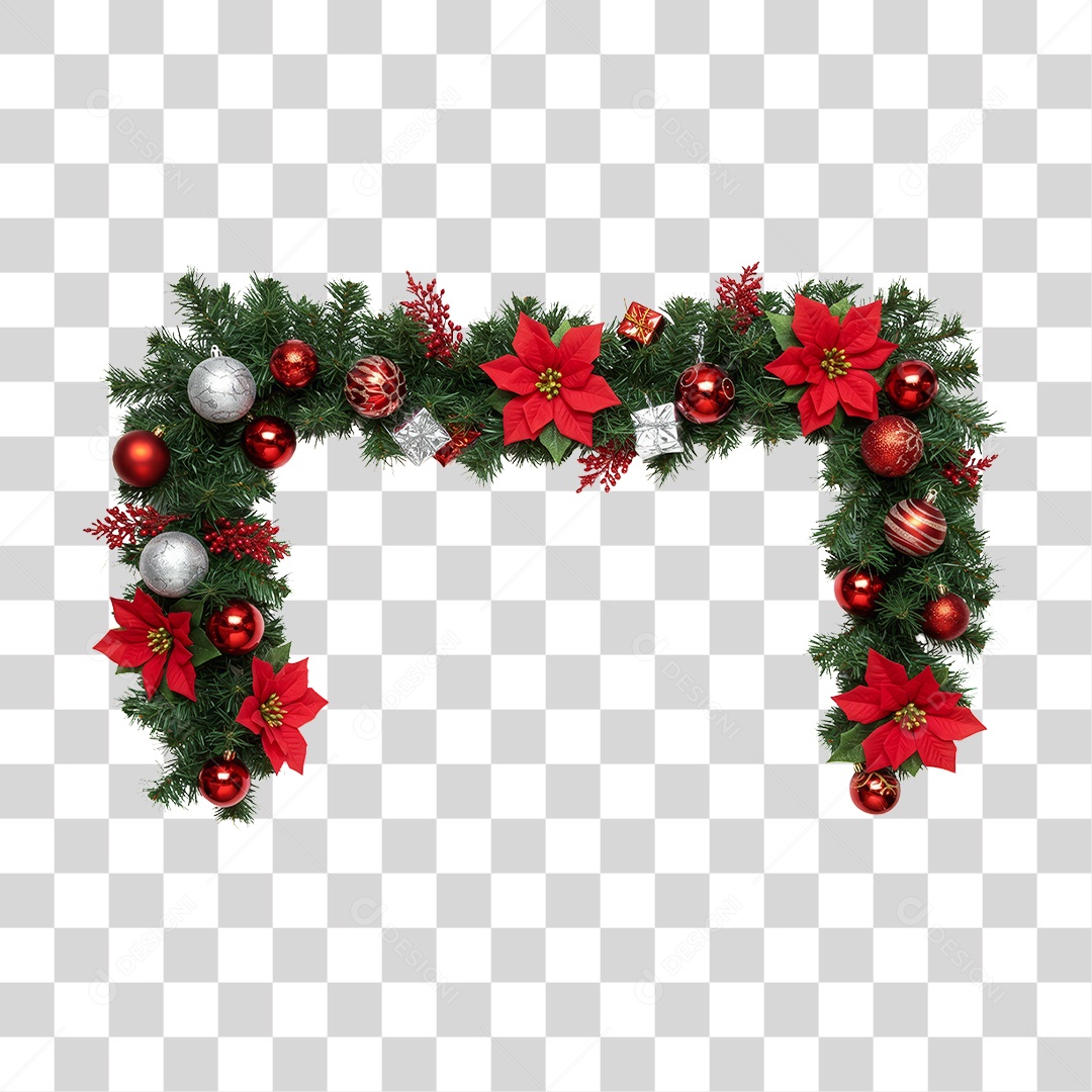 Ramos Decoração de Natal PNG Transparente