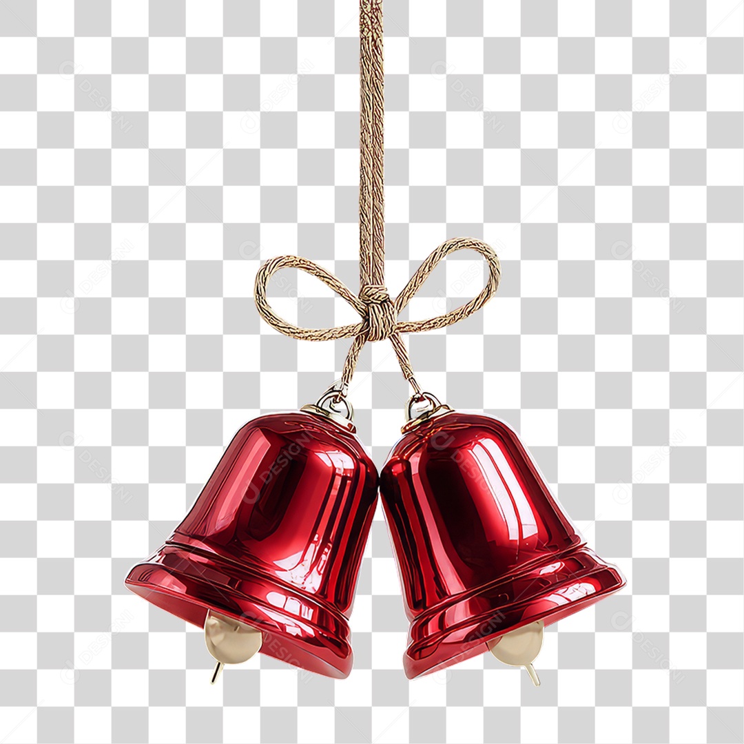 Sinos Decoração de Natal PNG Transparente
