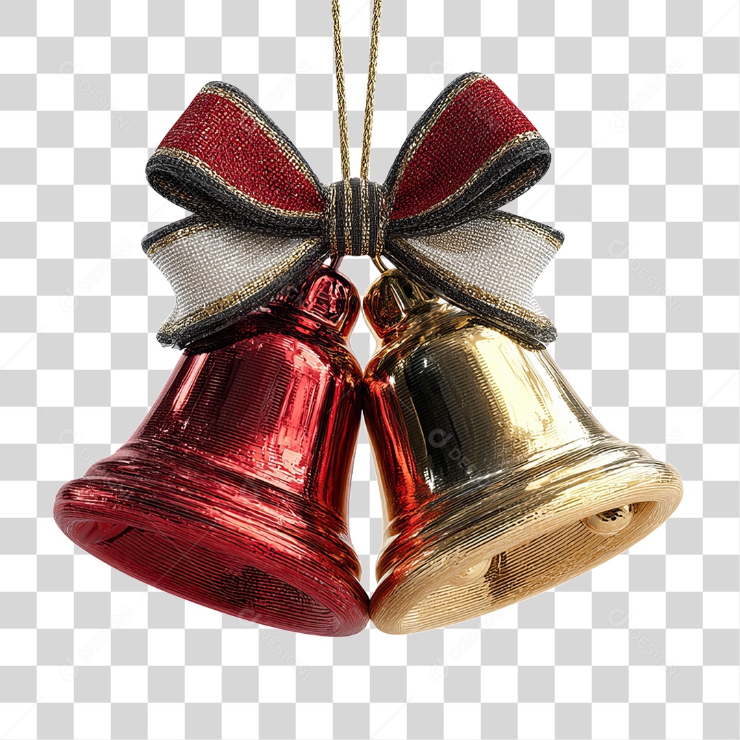 Sinos Decoração de Natal PNG Transparente