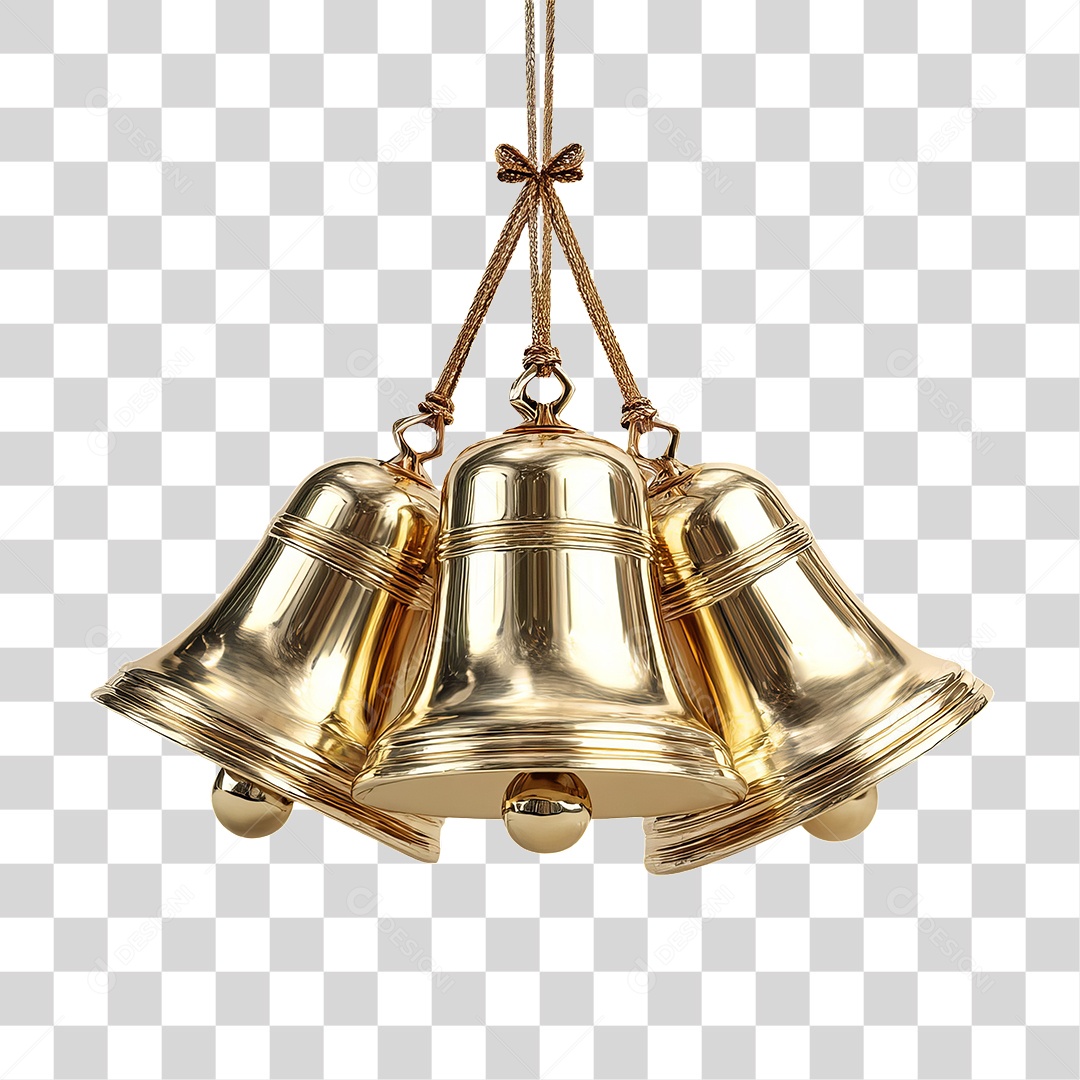 Sinos Decoração de Natal PNG Transparente