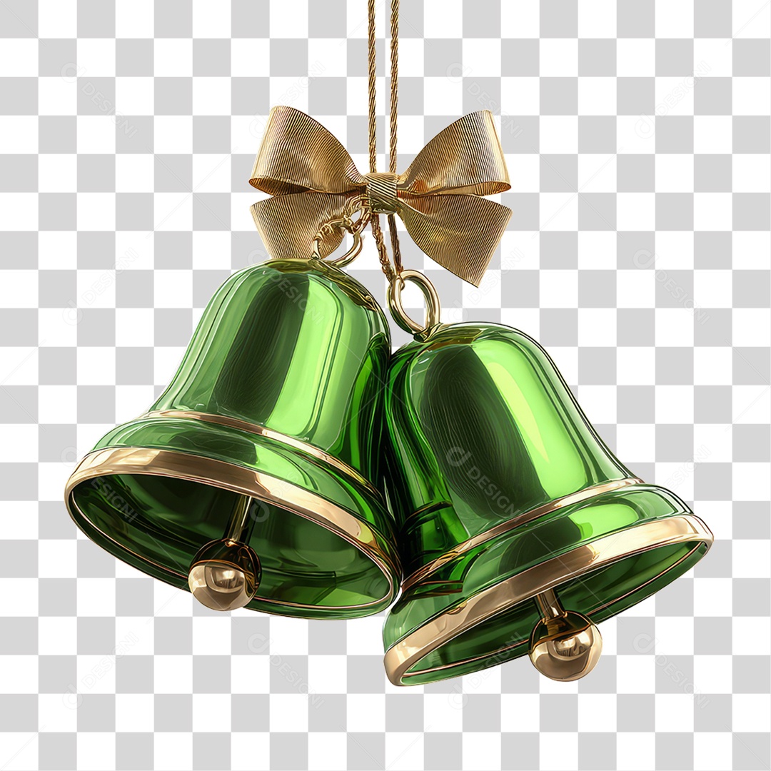 Sinos Decoração de Natal PNG Transparente