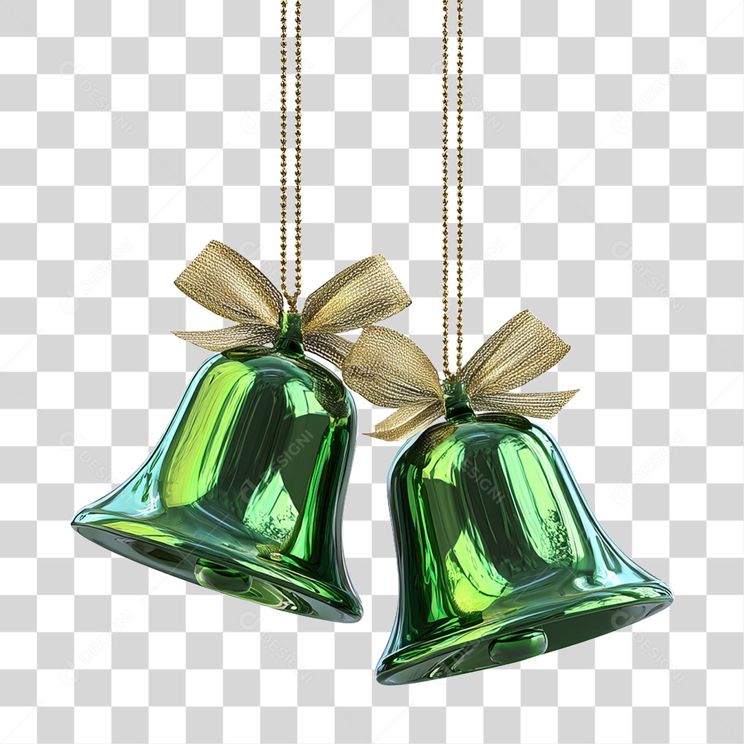 Sinos Decoração de Natal PNG Transparente