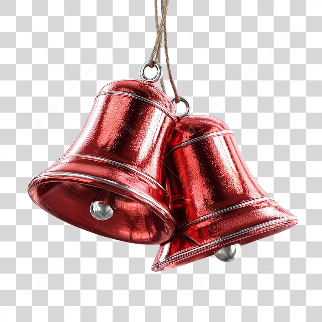 Sinos Decoração de Natal PNG Transparente