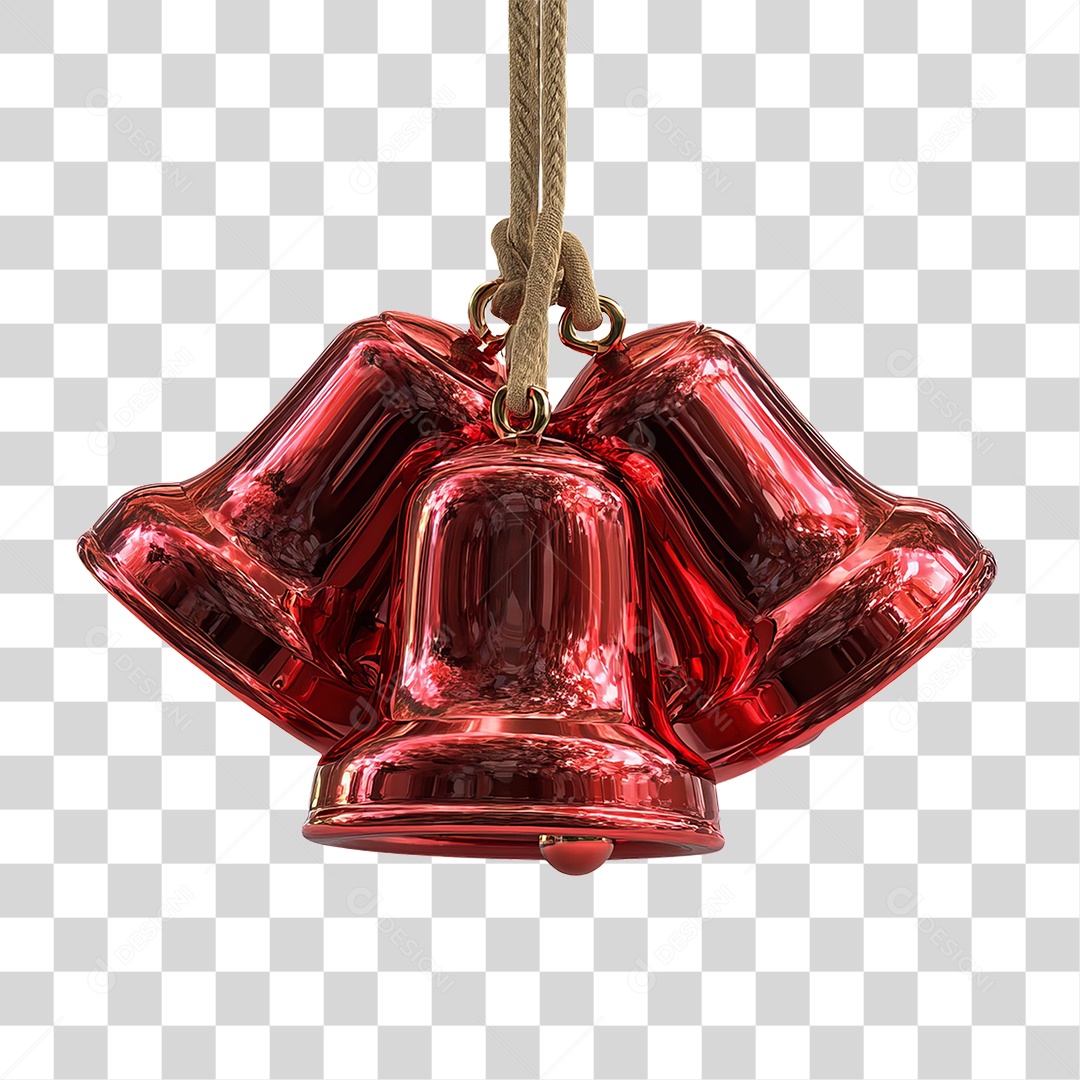 Sinos Decoração de Natal PNG Transparente