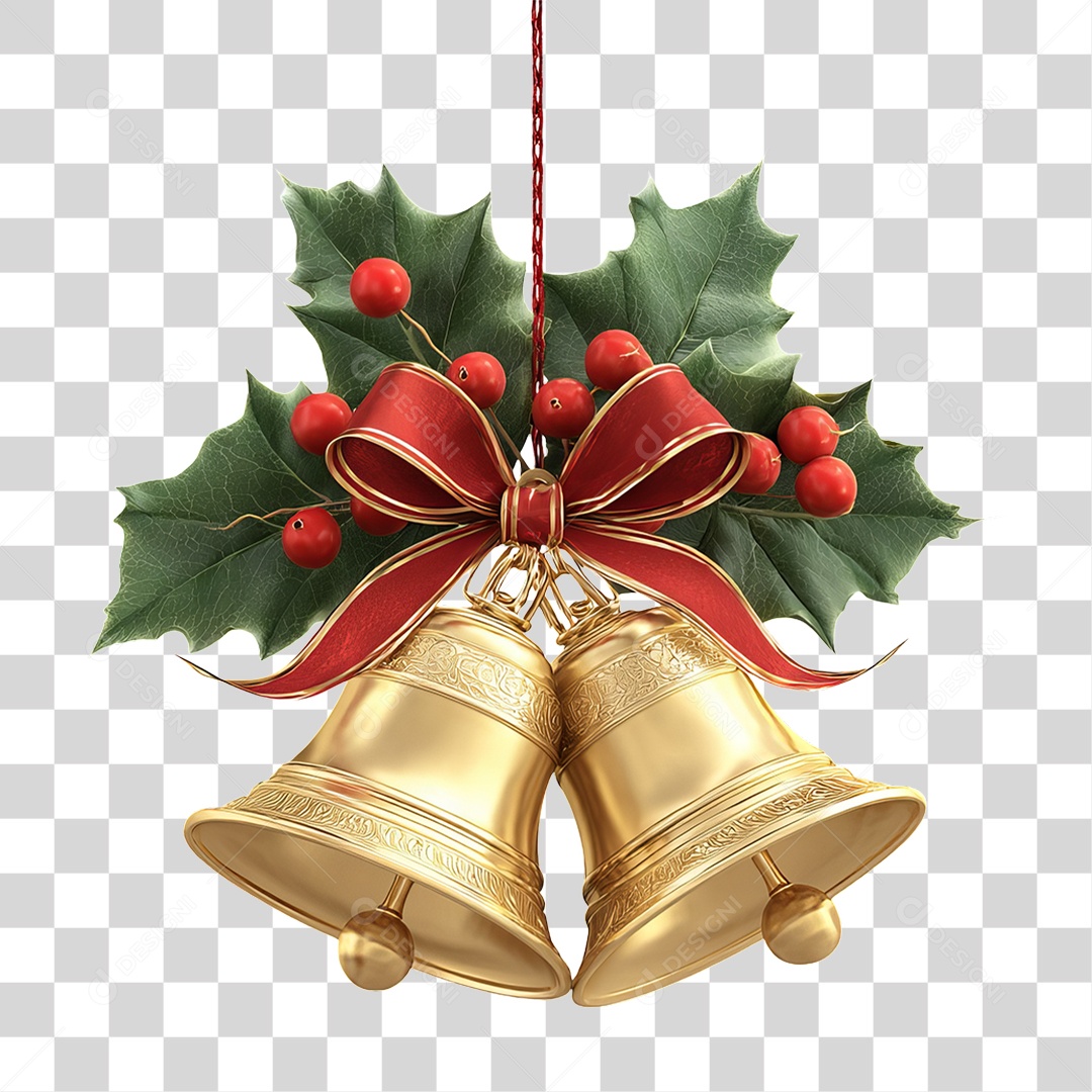 Sinos Decoração de Natal PNG Transparente
