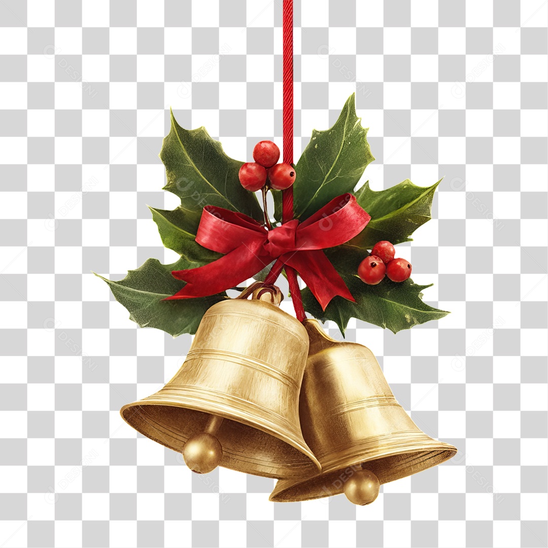 Sinos Decoração de Natal PNG Transparente