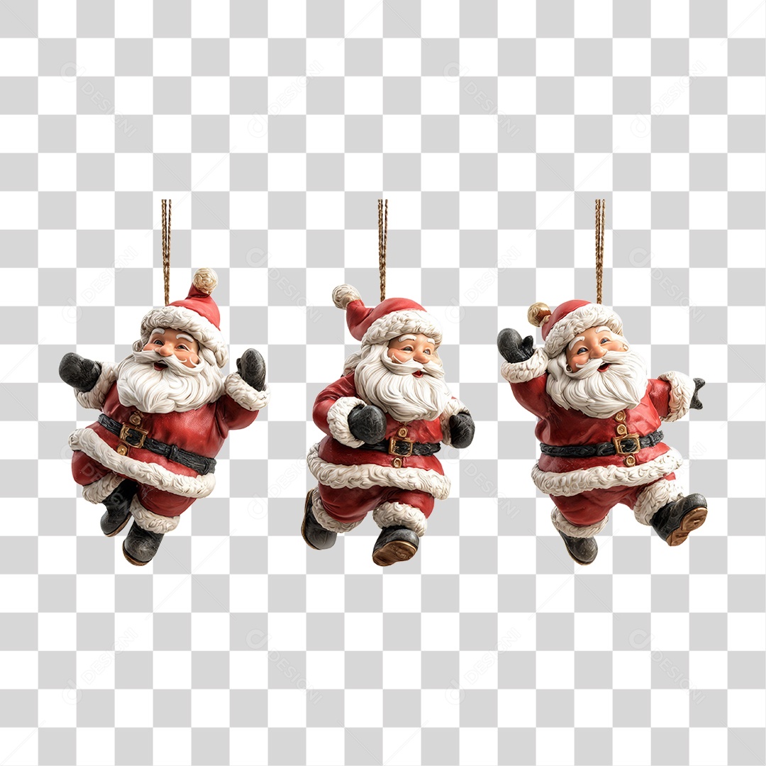 Papai Noel Decoração de Natal PNG Transparente