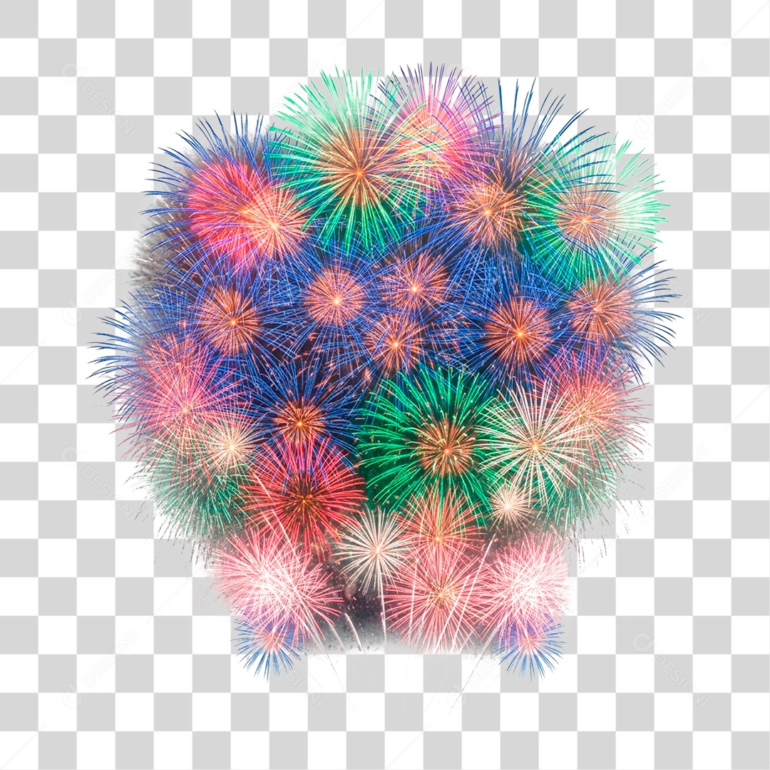 Fogos de Artificio PNG Transparente
