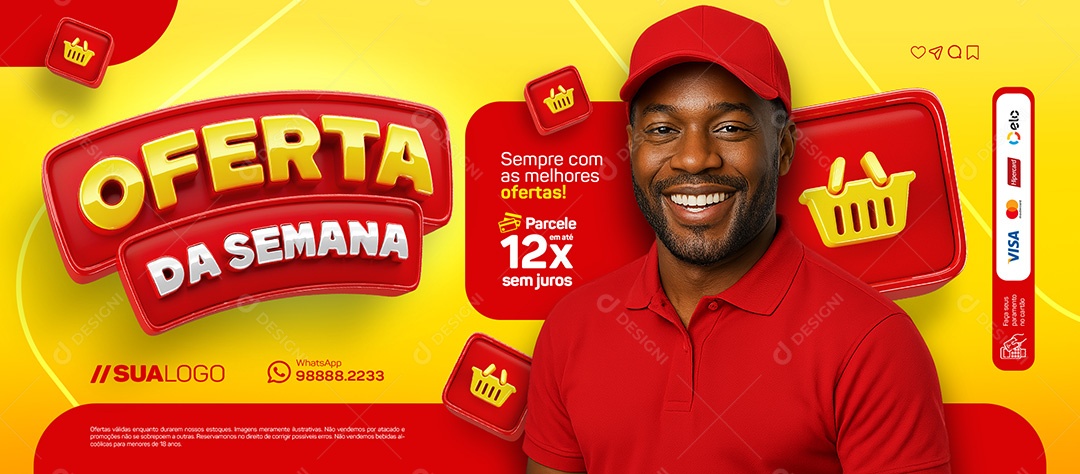 Banner Oferta da Semana Social Media PSD Editável