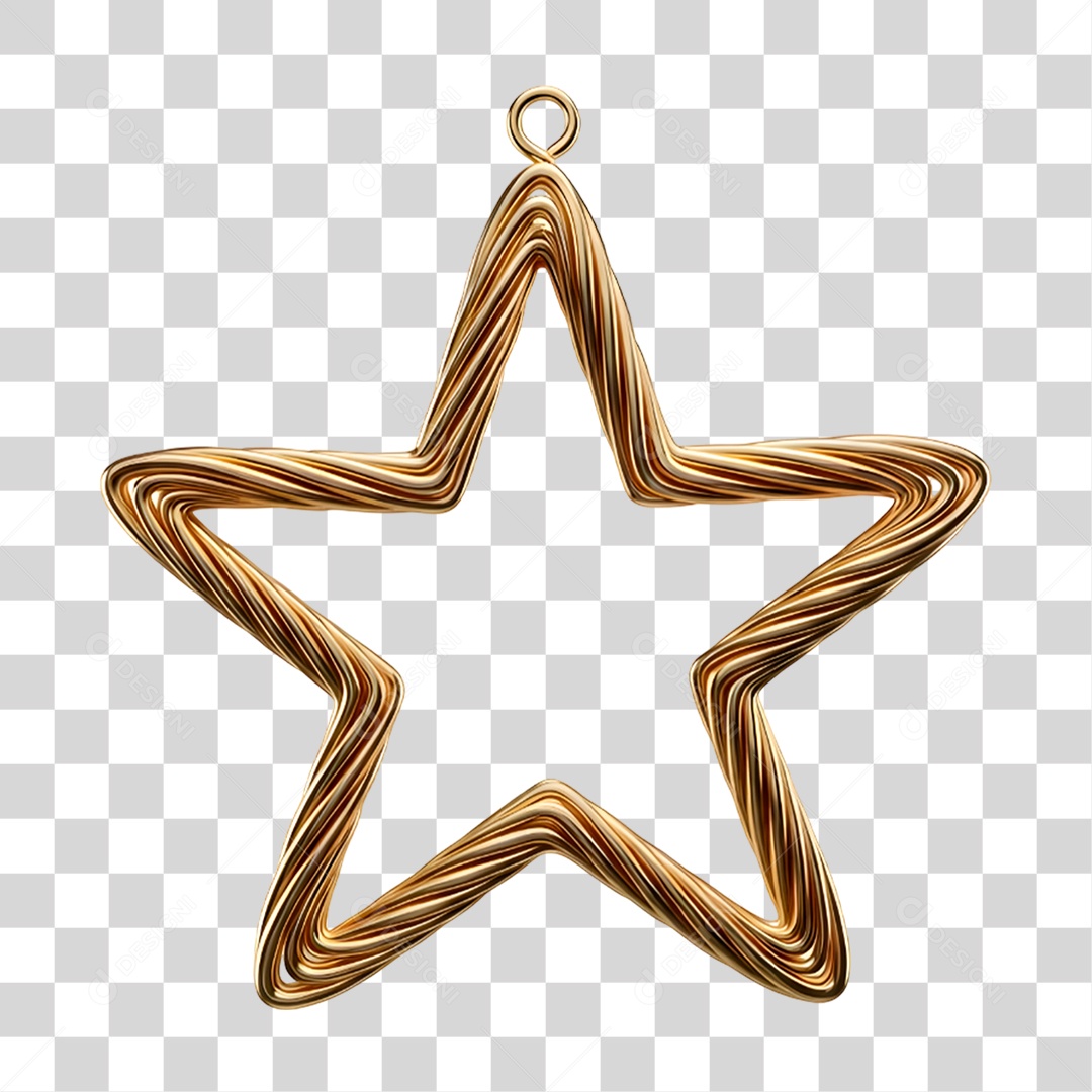 Estrela de Natal Decoração PNG Transparente