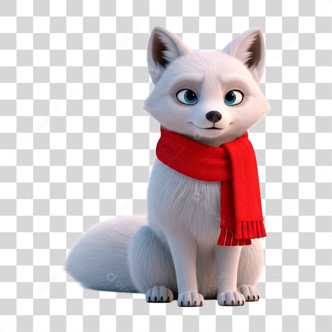 Raposa de Cachecol PNG Transparente