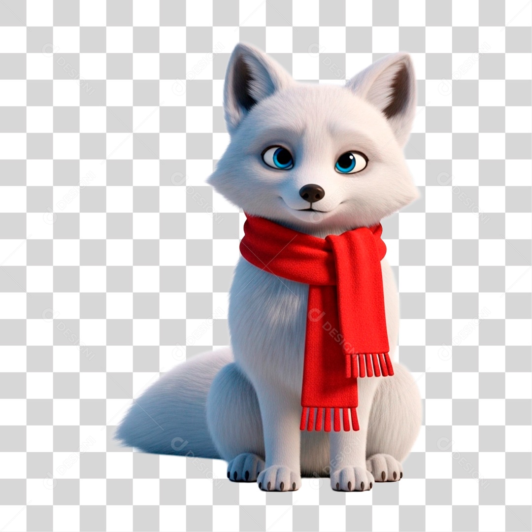 Raposa de Cachecol PNG Transparente