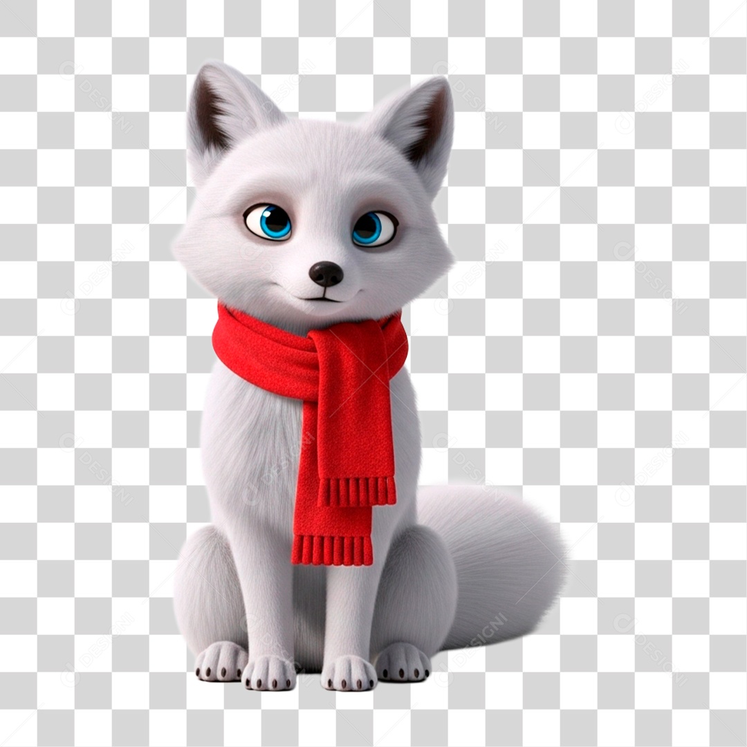 Raposa de Cachecol PNG Transparente