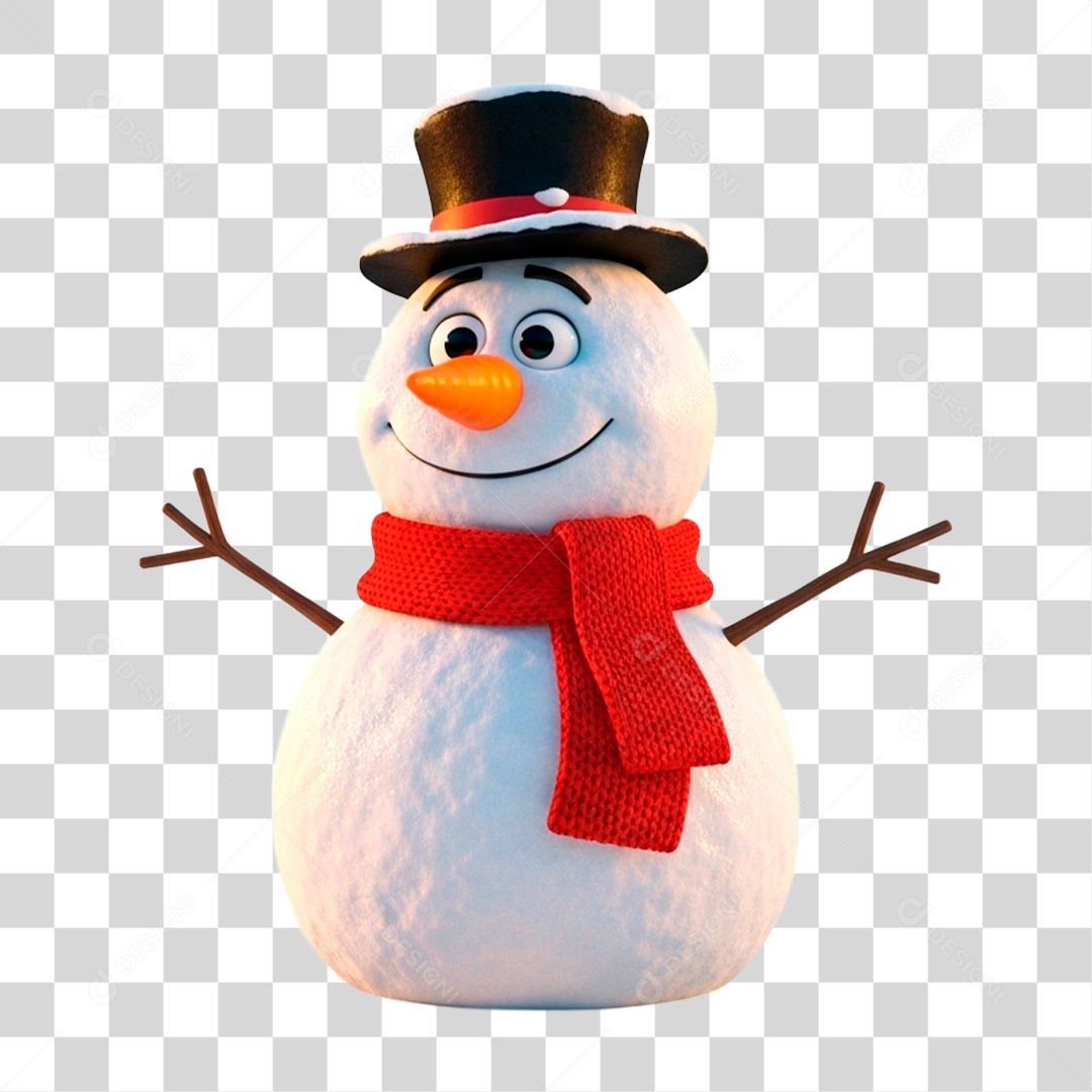 Boneco de Neve PNG Transparente