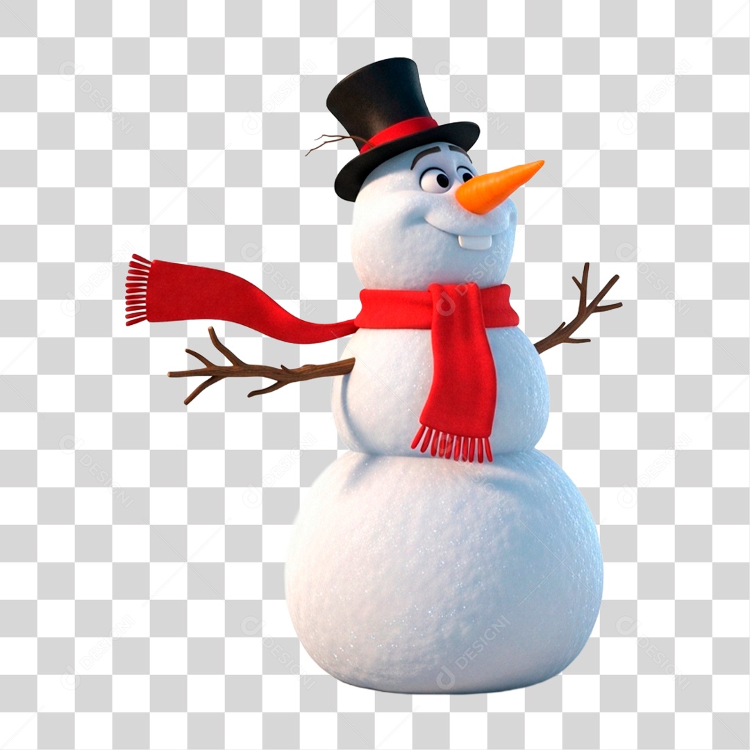 Boneco de Neve PNG Transparente