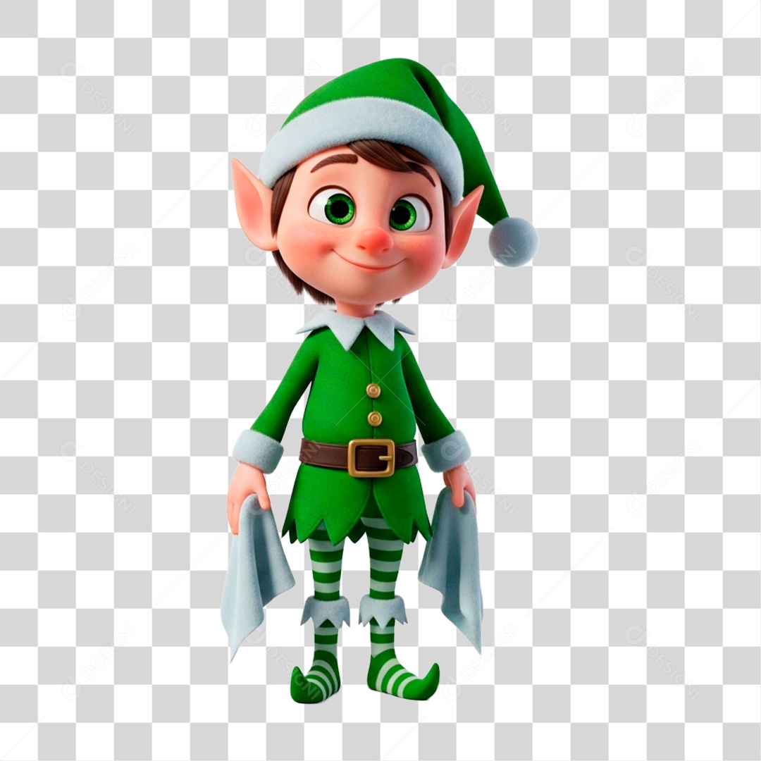 Ajudante Papai Noel PNG Transparente