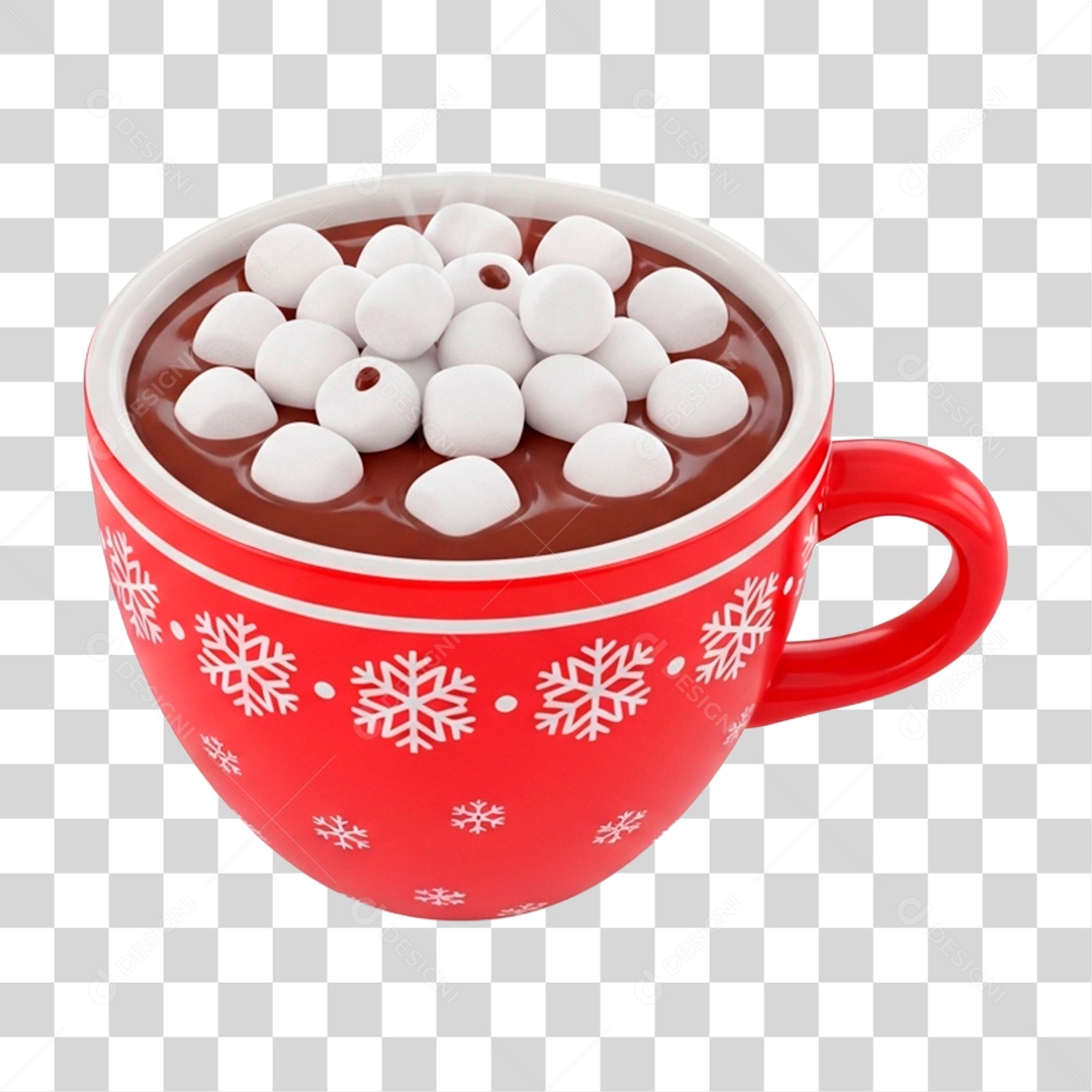 Caneca de Chocolate Quente PNG Transparente