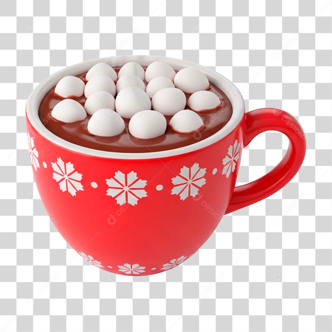 Xícara de Chocolate Quente PNG Transparente