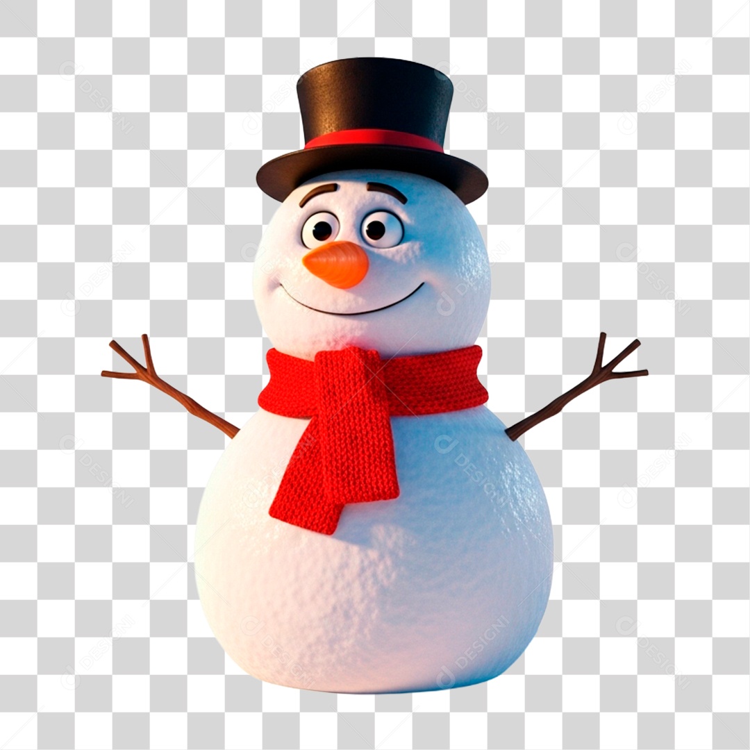 Boneco de Neve PNG Transparente