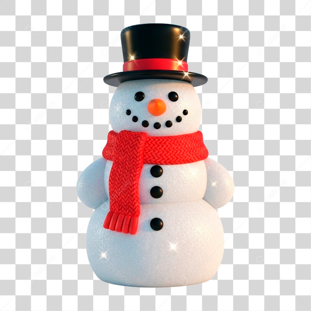 Boneco de Neve PNG Transparente