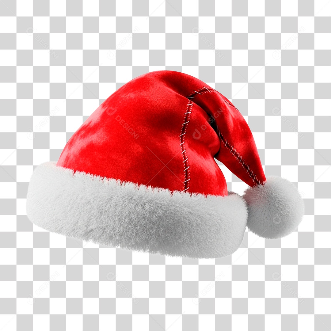 Gorro de Papai Noel PNG Transparente