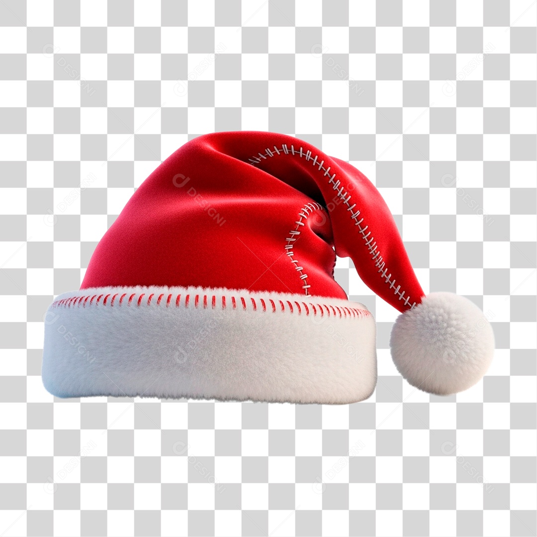 Gorro de Papai Noel PNG Transparente