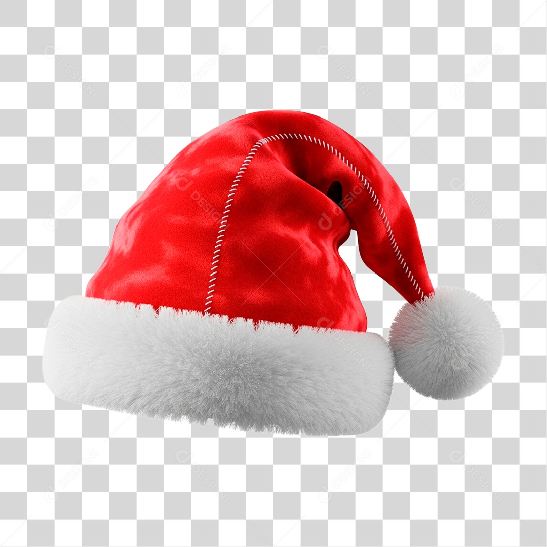 Gorro de Papai Noel PNG Transparente