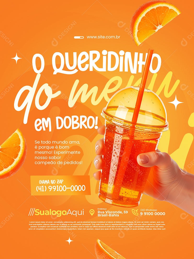 Sucolaria O Queridinho Social Media PSD Editável