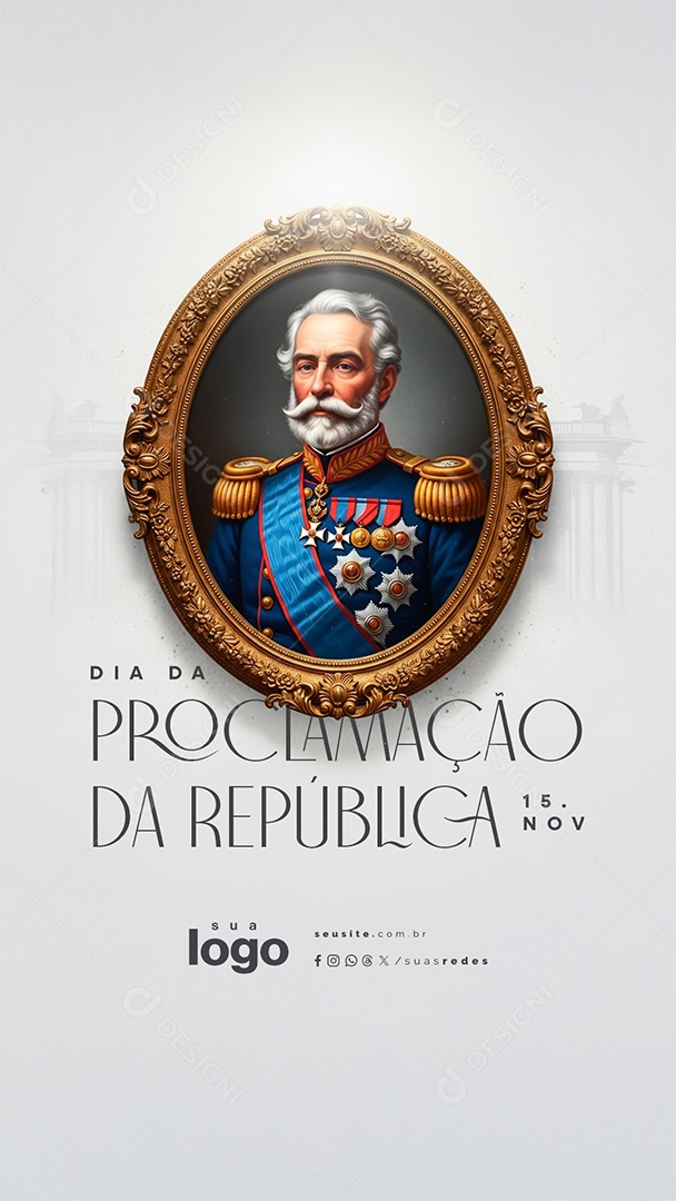 Story Dia da Proclamação da República 15 de Novembro Social Media PSD Editável