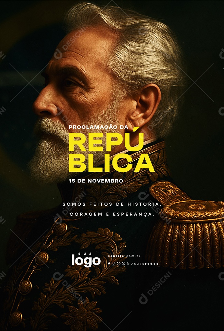 Story Dia da Proclamação da República 15 de Novembro Social Media PSD Editável