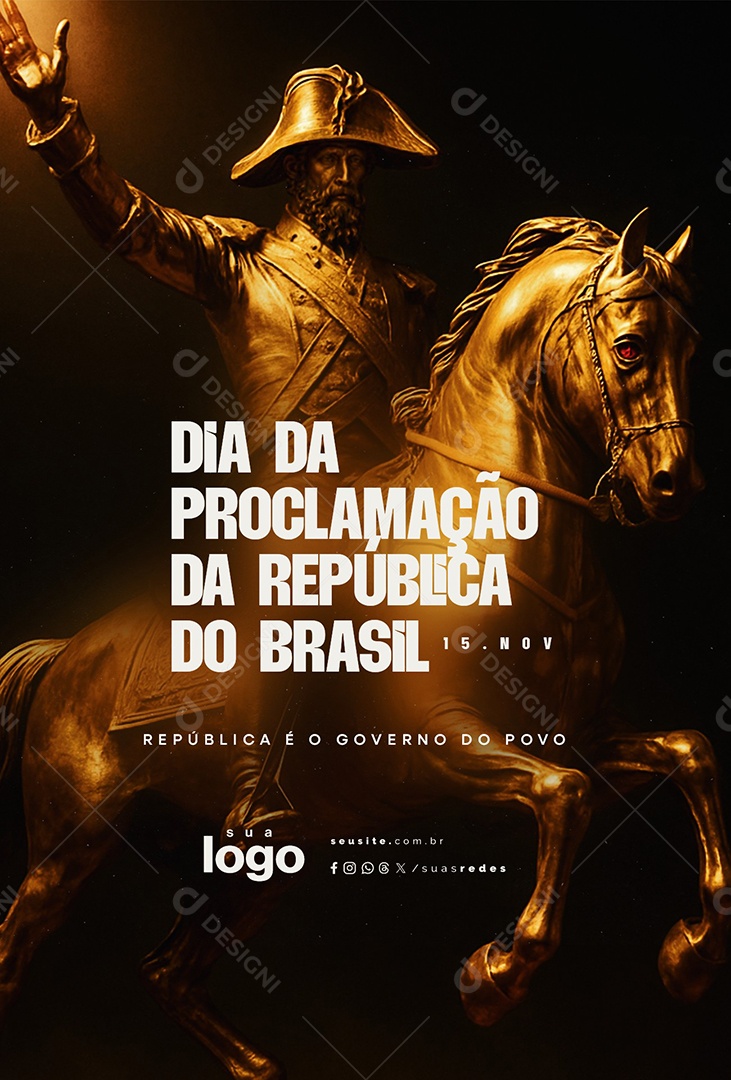 Story Dia da Proclamação da República 15 de Novembro Social Media PSD Editável