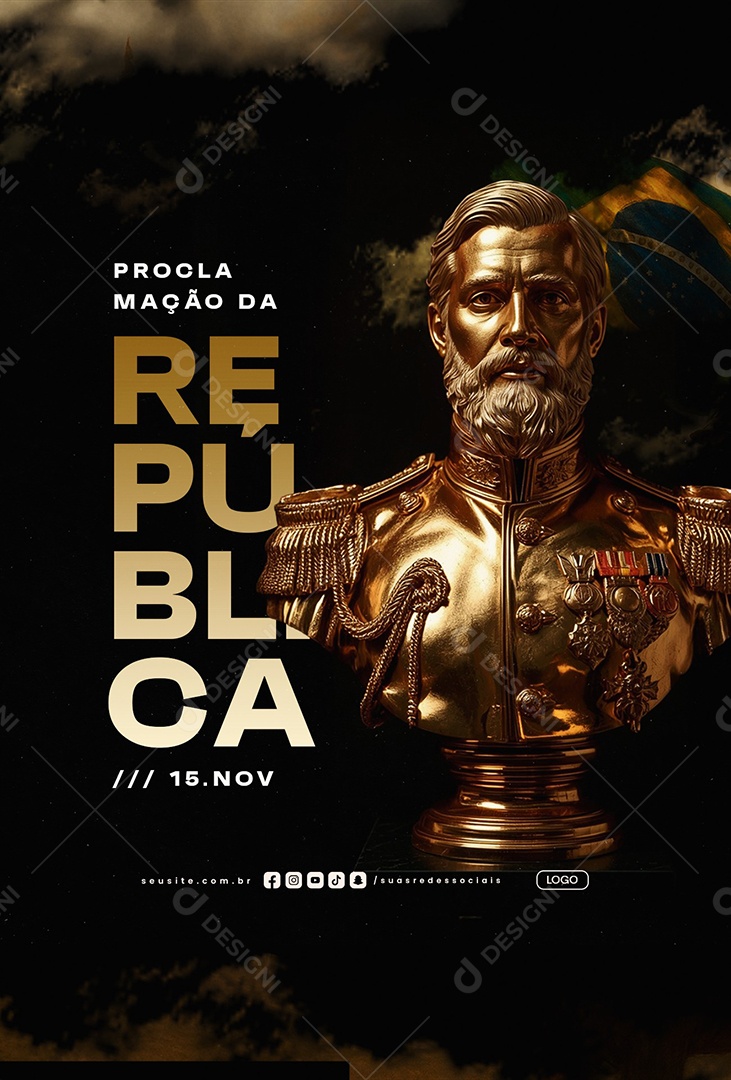 Story Dia da Proclamação da República 15 de Novembro Social Media PSD Editável