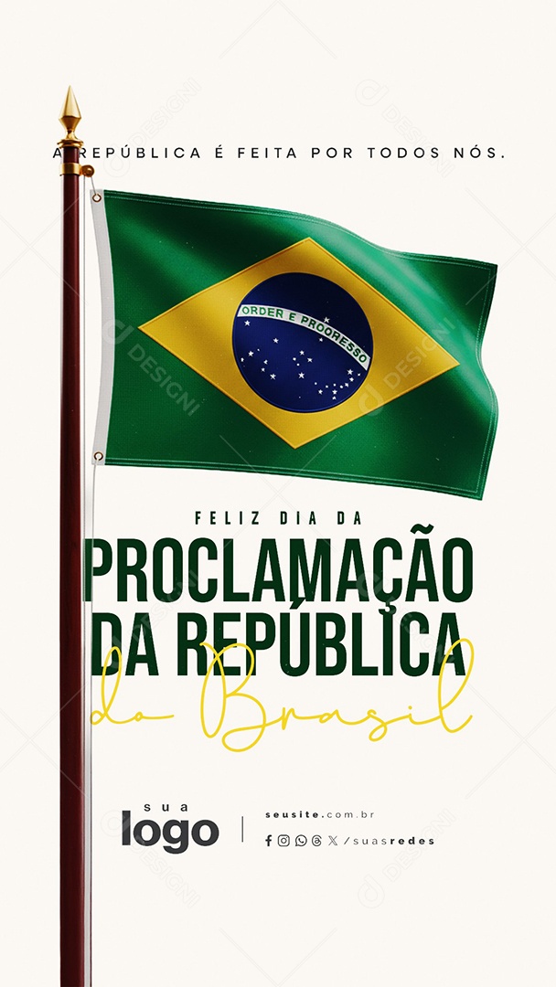 Story Story Dia da Proclamação da República 15 de Novembro Social Media PSD Editável
