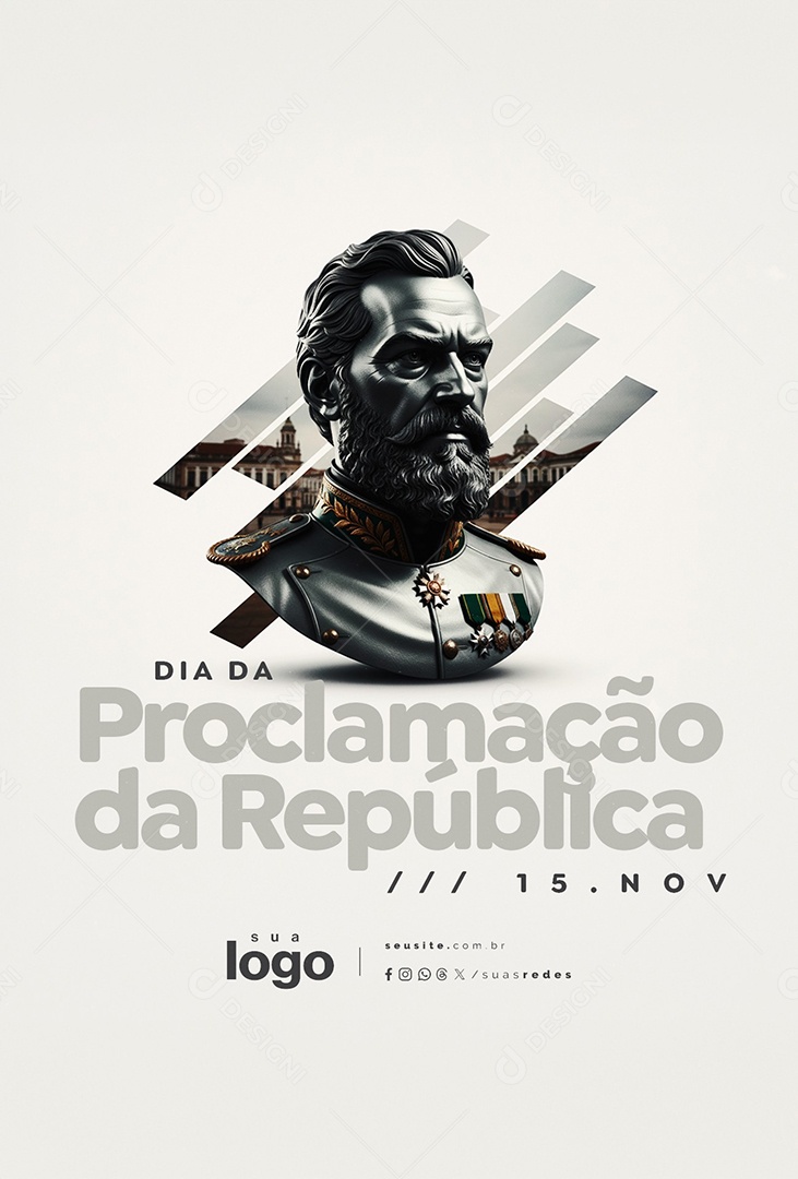 Story Dia da Proclamação da República 15 de Novembro Social Media PSD Editável