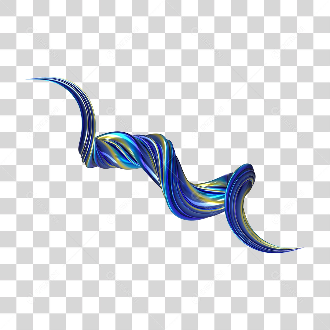 Forma Abstrata e Fluida Cores PNG Transparente