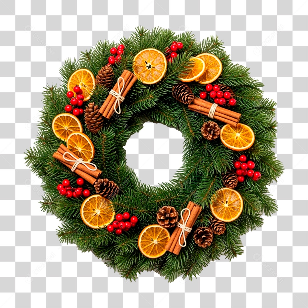 Guirlanda de Natal PNG Transparente